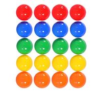 NUOBESTY 50 bolas de lotería, bolas de juego, bolas de colores, bolas de plástico, pelotas de ping pong, bolas de bingo, bolas huecas, lotería, bingo juego de accesorios, 4 cm