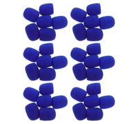 NUOBESTY 50 Fundas Elásticas para Micrófono de Mano Paravientos de Espuma Azul para Reducción de Ruido Cubiertas Desechables para Karaoke Portátil Dj y Grabación Profesional