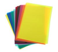 NUOBESTY 50 hojas de papel de celofán para envolver: hojas de celofán de colores A4, papel de regalo translúcido para manualidades preescolares, suministros de arte con filtro de luz DIY.