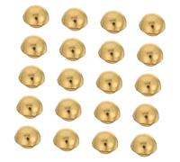 NUOBESTY 50 Piezas Mini Metal Shank Buttons Half Dome Mushroom For DIY Doll Clothes Sewing Crafts