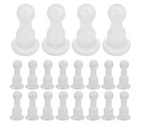 NUOBESTY 50 Tapones de Silicona Transparentes Cierres Suaves y Versátiles para Pendientes Pack de 50 Piezas para Uso Diario y Fiestas