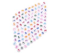 NUOBESTY 500 Piezas Cuentas Acrílicas Números Redondas Coloridas Cuentas Espaciadoras Sueltas para Pulseras Collares y Proyectos de Manualidades Diy