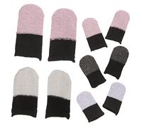 NUOBESTY 5pares Fundas Dedos Móviles Protectores Pulgar para Compatible Teléfonos Reduce Errores Absorbe Sudor