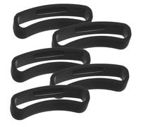NUOBESTY 5piezas Anillo De Hebilla Para Correa De Reloj Core Unidades De Goma Suave Anticaída Compatible Pulseras Inteligentes Para Uso Cotidiano