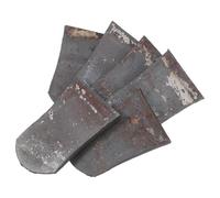 NUOBESTY 6 Cuñas de Hierro para Mango de Azada de Jardín 73 MM de Grosor Accesorio Agrícola para Mantenimiento y Aflojar Suelo en Horticultura y Jardinería