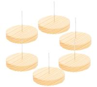 NUOBESTY 6 Juegos de Soportes de Muñeca de Gancho Soportes de Muñeca de Aguja Sola de Acero Corto Soportes de Figuras de Acción Soportes de Expositor de Muñeca de Fieltro Bases