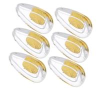 NUOBESTY 6 Pares Almohadillas Nasales Antideslizantes de Silicona con Metálico Kit de para Gafas y Gafas de Sol Diseño Elegante y Cómodo