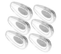 NUOBESTY 6 Pares Almohadillas Nasales Antideslizantes de Silicona con Metálico para Gafas Repuestos Prácticos y Duraderos y Estilo para Uso Diario