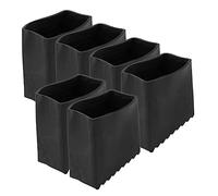 NUOBESTY 6 Piezas Accesorios para pies Cubrir cubiertas de guardias de escalera cubierta de escalera almohadillas para el pie de la escalera almohadillas para pies de escalera caucho Negro