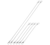 NUOBESTY 6 Piezas Cadenas Ajustables con Ganchos para Carteles Plantas Comederos de Aves y Adornos Alta Resistencia y Acabado Resistente al Desgaste