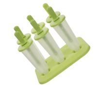 NUOBESTY 6 Piezas Molde para Paletas de Hielo de Plástico Color Verde Claro, Fácil Limpieza y Diseño Saludable para Hacer Helados Caseros en Verano