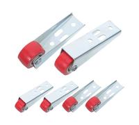 NUOBESTY 6 Piezas Ruedas Freno y Opciones Versátiles de Instalación Durabilidad Resistente para Muebles de Goma y Hierro para Cajas de Almacenamiento y Puertas Correderas