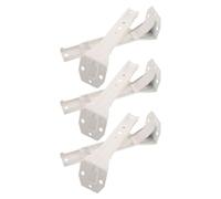 NUOBESTY 6 Piezas Soporte de Montaje para Riel de Cortina con Clips Dobles Laterales, Hierro Reforzado con Soldadura, Fácil Instalación y Agarre Firme para Hogar y Hotel