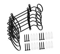 NUOBESTY 6 Piezas Soportes de Hierro para Vino Estantes Colgantes de Pared Botelleros Individuales para Exhibición Estable de Botellas Hogar Bar y Restaurante