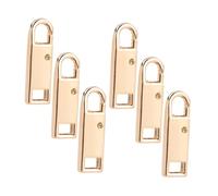 NUOBESTY 6 Piezas Tiradores De Cremallera Metálicos Reparación De Tiradores De Cremallera Para Mochilas De Repuesto Para Equipaje Desmontable