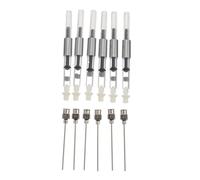 NUOBESTY 6 Piezas Unidades Convertidores de Tinta para Pluma Estilográfica Inoxidable y Fácil y Rápido para Estudiantes y