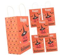 NUOBESTY 6 Piezas Víspera De Todos Bolsas Reutilizables Favor Celofán Mini Bolsa Pequeña Botín Dulce Bolsitas Golosinas Protección De La Piel Tratar Cosmético Papel