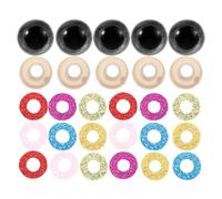 NUOBESTY 60 ojos de seguridad de colores: Materiales para hacer peluches de crochet - Para crear y crear animales de peluche - Ojos de seguridad para manualidades amigurumi de 14 mm