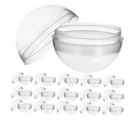 NUOBESTY 60 Piezas Cápsulas Transparentes Redondas para Máquinas Expendedoras Resistentes Almacenamiento Versátil para Juguetes Cuentas y Coleccionables Pack de Unidades