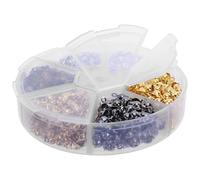 NUOBESTY 600 Unidades End Crimps For Jewelry Making Metal Fold Over Clamshell Knot Covers Chain End Buckle For Secure Necklace And Bracelet Connections