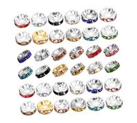 NUOBESTY 600Piezas Cuentas Espaciadoras para Pulseras y Manualidades DIY Cuentas de Joyería con Orificio para Decoración