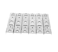 NUOBESTY 6piezas Conector De Riel para Cortinas De Acero Inoxidable Montaje Techo y Pared para Divisor De