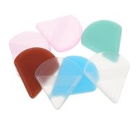 NUOBESTY 7 Piezas Esponja de Belleza de Silicona, Disco de Maquillaje Transparente, Ultrafina, No Apelmaza, Absorbe menos Maquillaje, para Base, Corrector, Polvos, Rubor E Iluminadores,