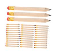 NUOBESTY 72 Piezas Lápices Cortos de Golf con Eraser Lápices de Madera Portátiles para Escritura y Anotaciones Convenientes para Eventos Shower y Escolares