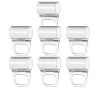 NUOBESTY 7piezas Accesorios para Cortinas Plisadas Soporte de Abrazadera para Persianas Plisadas Clips de Plástico Transparente para Persianas Clip para Riel de Cortina Instalación de Dormi