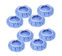 NUOBESTY 8 Almohadillas de Pulido de Microfibra para Coche Aplicadores de Cera Reutilizables de 23-25 CM 9-10 Pulgadas Kit de Esponjas para Pulidora Orbital Aptas para Encerado y