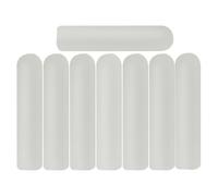 NUOBESTY 8 Piezas de Cabezas para Cordones de Zapatos de Plástico Blanco, Fáciles de Instalar, Artesanía Detallada, Puntas Noctilucentes para Zapatillas Casuales