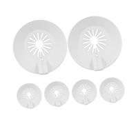 NUOBESTY 8 Piezas Decorativa para Rociadores de de Placas de Escutcheon de Plástico para Techo Instalación Rápida Herramientas para Seguridad y Oficinas