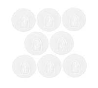 NUOBESTY 8 piezas Ganchos Adhesivos Multipropósito sin Taladro Ganchos de Pared Livianos y Resistente Impermeables para Claves Bolsos y Decoración