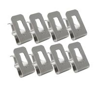 NUOBESTY 8 Piezas Hebilla de la cintura de herramientas eléctricas cinturón porta taladros accesorios Gancho del cinturón de herramientas para taladro ganchos de cinturón Acero inoxidable