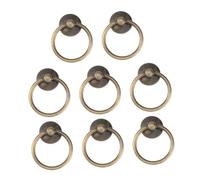 NUOBESTY 8 Piezas Tiradores de Anillo Vintage Antiguos de Metal para Cajones y Armarios Instalación y Diseño Ergonómico para Decoración de Muebles
