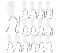 NUOBESTY 80 Juegos Plástico con Rieles y Poleas de Unidades de Ducha y Instalación y Duradera