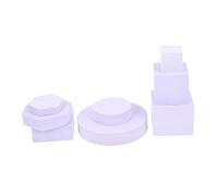 NUOBESTY 8piezas Estéreo Geométricas Accesorios Fotografía Decoración para Fotos