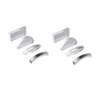 NUOBESTY 8piezas Lentes De Vidrio Óptico para Enseñanza De Física Kit Educativo Lentes Convexas Semicirculares y Cóncavas para Aprendizaje Luz y Refracción