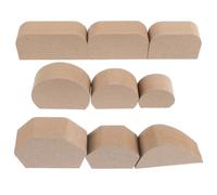 NUOBESTY 9 Moldes para Asas de Tazas de Cerámica Reutilizables, Herramienta Manual de Bricolaje Tablero Mdf Resistente, Juego de 9 Piezas para Formar Asas Pequeñas en Manualidades