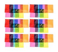 NUOBESTY 90 Unidades Hojas de Celofán Papel Celofán Transparente Cuadrado para Manualidades Láminas de Filtro de Luz Coloreadas para Proyectos Escolares y Envoltorio de