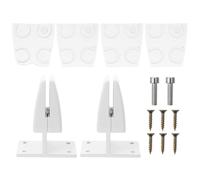 NUOBESTY Abrazadera Divisoria de Escritorio Tipo T para Mampara de Vidrio, 2 Piezas, Aleación de Aluminio, Fijación Estable, Accesorio para Oficina, Sala de Estudio y Color Aleatorio