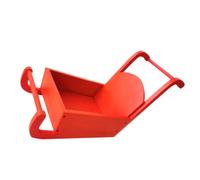 NUOBESTY Accesorio para Sesión de Fotos de Recién Nacidos Trineo Navideño de Madera Rojo para Ambientación y Fotografía de Bebés en Navidad