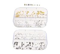 NUOBESTY Accesorios de Decoración de Uñas de Estilo Punk Tachuelas Punk para Decoración de Uñas de Metal Adornos de Cono Forma de Púas para Manicura