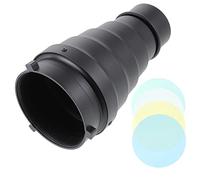 NUOBESTY Accesorios De Flash con Tubo De Luz Cónico Profesional Incluye Rejilla De Panal y Filtros De Luz para Fotografía con Tubo De Haz De
