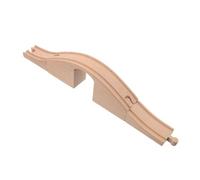 NUOBESTY Accesorios de Piezas de Vías de Tren de Madera Compatible con Conectores Trenes para Redes Ferroviarias Únicas
