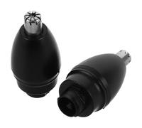 NUOBESTY Accesorios de Repuesto para Recortador de Vello Nasal 2 Piezas, Cabezal de Corte Portátil Compatible, Material Resistente para Recorte Seguro en Nariz y Orejas, Uso Cómodo