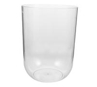 NUOBESTY Acuario Redondo Cilíndrico para Tortugas y Peces Betta Pequeño Tanque de Escritorio Transparente Fácil de Limpiar y Decorativo para Hogar y Oficina