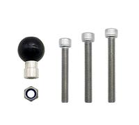 NUOBESTY Adaptador de Soporte para Teléfono Móvil Cabezal Esférico, Tornillo M8, Accesorio de Fijación Resistente para Motocicleta, Bicicleta y Automóvil, Soporte Mecánico para Móvil