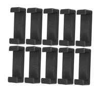 NUOBESTY Adaptador de Trípode para Teléfono Móvil Abs Negro con Clip Seguro y Ligero para Fotografía de Viaje y Transmisión en Directo, Paquete de 10 Piezas con Agujeros