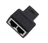 NUOBESTY Adaptador Divisor Ethernet de Plástico Conector para Uso Escolar y Domicilio Duradero y Práctico para